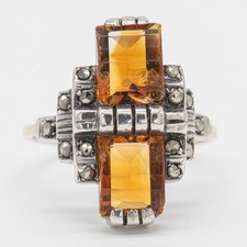 Gr. 54 - Art déco Citrin &