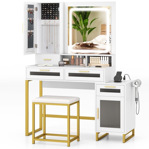 Schminktisch set hocker mit - schminktisch,