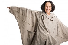 Champagne Horatio Jacke  Außennähte  Gr. onesize natur Viscose Crash