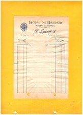 NOGENT-le-ROTROU (28) HOTEL DU DAUPHIN "J. LEPICIER" 1932 / Rechnung auf der Rückseite