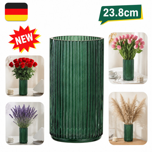 Blumenvase nachtgrün 8cm - blumenvase, 23.8cm
