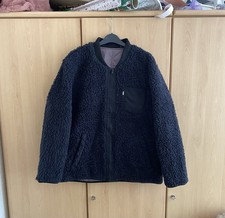 Title: Levi’s Line 8 Reversible Sherpa Bomber Jacket XL Black/Taupe – Like New