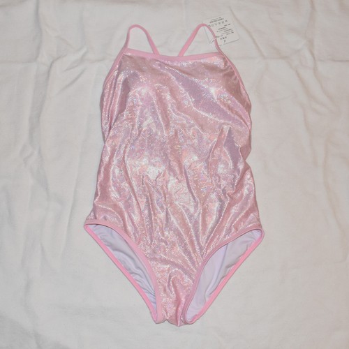 Badeanzug rosa glitter 40 - glitter,
