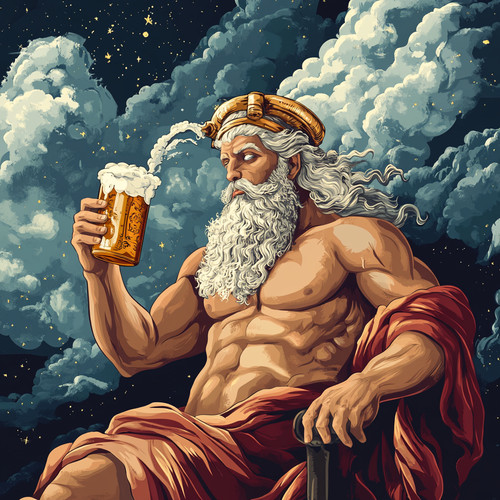 Wandtattoo aufkleber gott - aufkleber, zeus