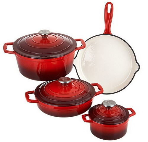 Gusseisen kochtopf set - kochtopf-set, topfset