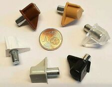 100 x Safety Bodenträger Fachbodenträger 6 Farben Kunststoff mit Stahlstift Ø 5 