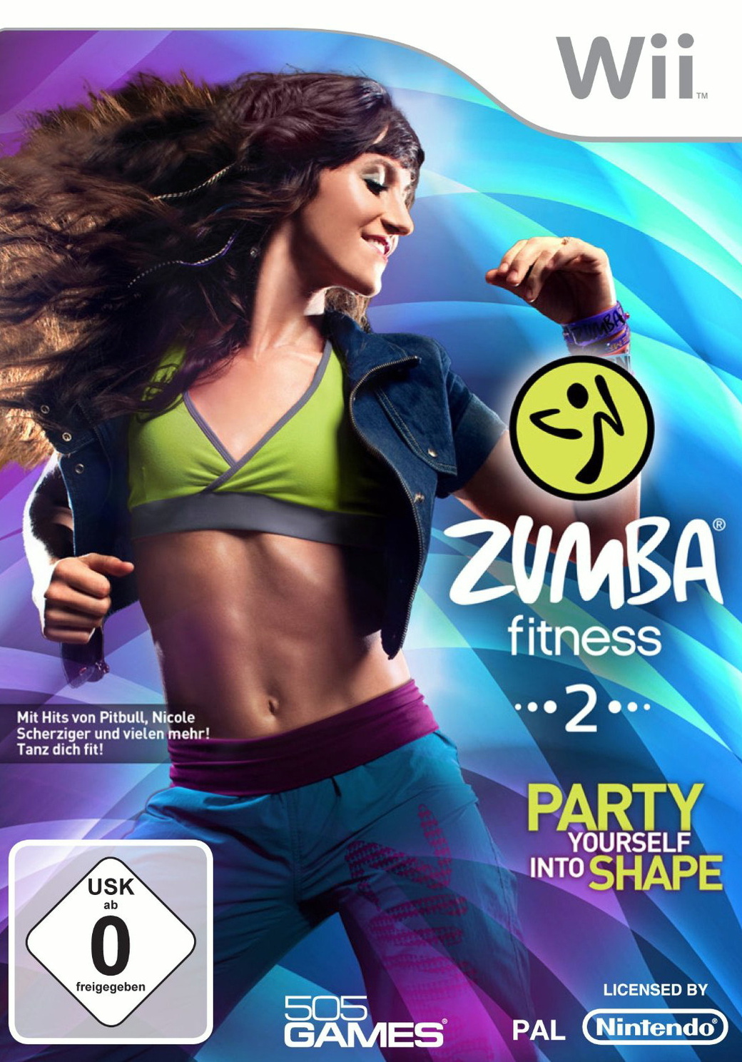 Zumba Fitness 2 inkl. Fitness-Gürtel (Nintendo Wii, 2012, DVD-Box)