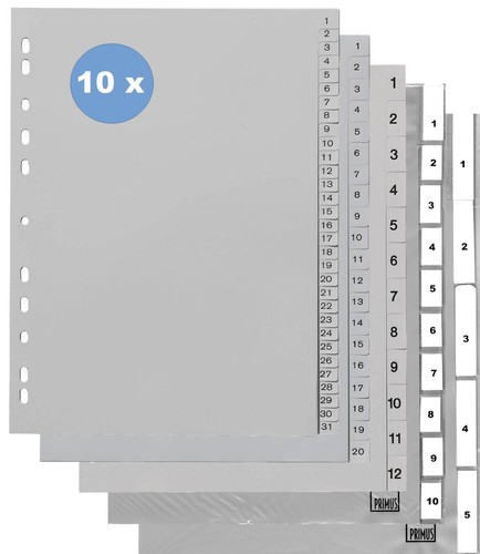 Din zahlenregister 1 - x, 1-5