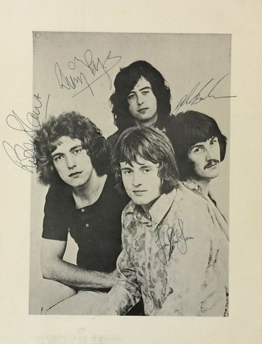 Led zeppelin signiertes - led,