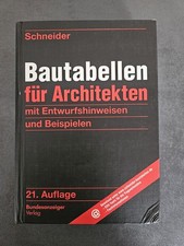 Schneider, Bautabellen für