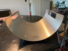 Blomus Brennholzschale Holzablage Kamin, rund Edelstahl matt, Serie Chimo