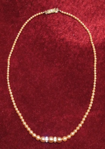 Perlenkette antik 835 silber - perlenkette,