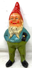 Gartenzwerg Zwerg Gnom ALT 27cm Ton Keramik Alt /P18.10/2