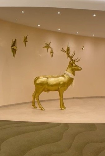 Hirsch lebensgroß mit - hirsch, 3d😉