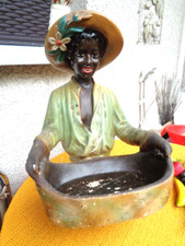 VINTAGE 90 er JAHRE / STUMMER DIENER / FARBIGER MIT OBSTSCHALE CA. 36 cm HÖHE