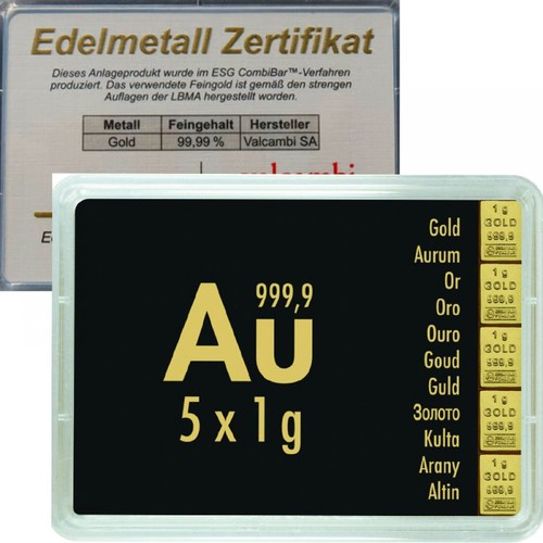 Tafelbarren 1g gold - x,
