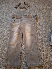 Jeans Latzhose Gr. 98 grau von