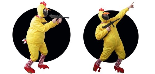 Paintball kostüm huhn - kostüm,