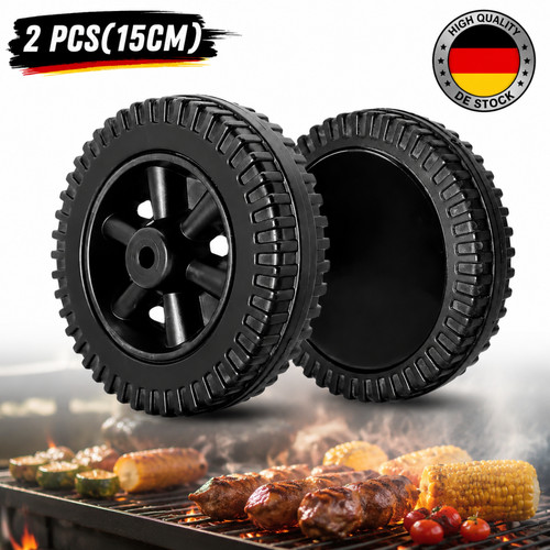 Hitzebeständig grillräder - hitzebeständig, 2x