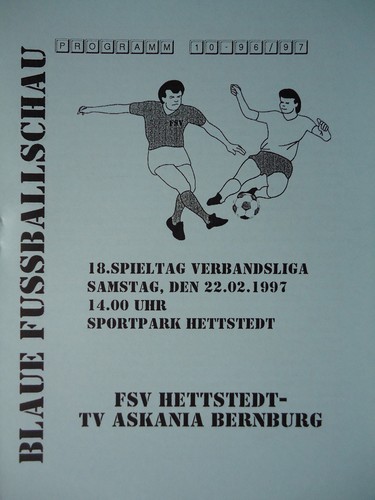 Programm 1996 fsv - fsv, hettstedt