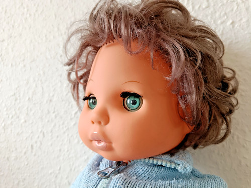 Lockenkopf puppe schlafaugen - puppe,