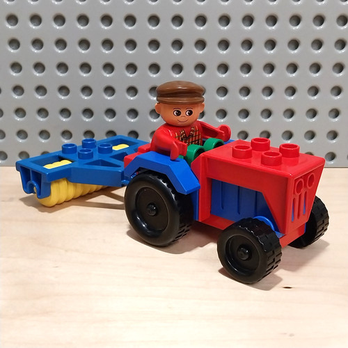 Lego duplo traktor - duplo, walze