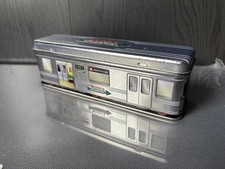 alte Wrigleys Spearmint Kaugummi Blechdose U-Bahn leer Rarität für Sammler *TOP*