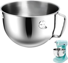 Edelstahl Rührschüssel Kitchen Aid kompatibel mit 6 Quart Aid... 