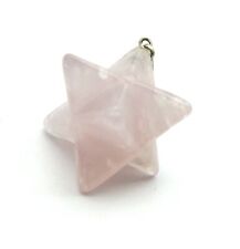 Merkaba Rosenquarz 2 cm mit Öse