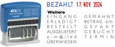 COLOP Mini-Dater Wortbandstempel Datumstempel mit 12 Texten Zwölf-Zweckstempel 