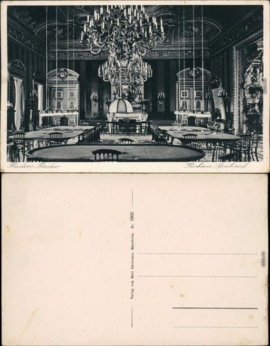 Ansichtskarte baden - ansichtskarte, baden-baden