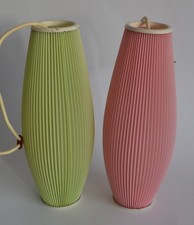 2x Plissee Lampe Hängelampe