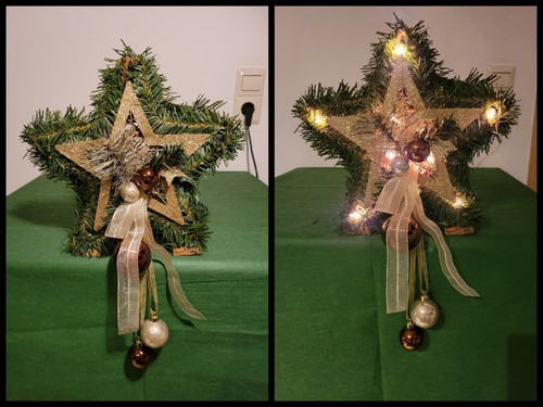 Weiden stern beleuchtet - 3d,
