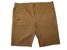 HOAL FRIDAY Shorts Safari Herren Gr. 33 Braun Baumwollmix Stretch Kurze Hose