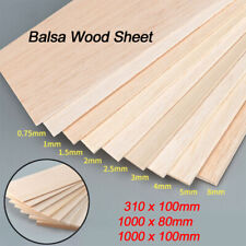 Balsaholz Platte Platte dick 0,75mm-10mm Flugzeug Schiff Modell DIY 310*100mm