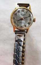 Vintage Rotary Avenger Damenuhr/ Handaufzug/ Vergoldet/Metallarmband