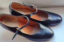 Flamencoschuhe Damen, G.41, schwarz, Leder, Zustand gut