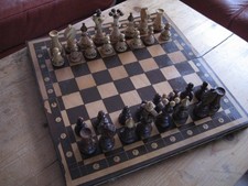 Schachspiel Holz klappbar