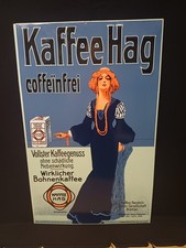 älteres Blechschild von Kaffee Hag. 70 x 44 cm groß