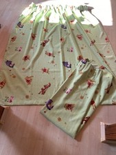 „Disney - Winnie Pooh“ Vorhänge ca.145x160cm / Lindgrün / Gardinenband