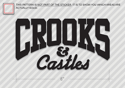 Crooks castles sticker - &, die
