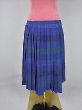 Rock Vintage Gr. (S/36) blau lila grün retro Plissee Faltenrock midi classic 