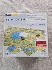 Safari Puzzle, 1 Auto Fehlt, 21 Teile, Gut Erhalten, Verpackung Etwas Gedrückt
