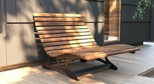Designer Sonnenliege Holz &