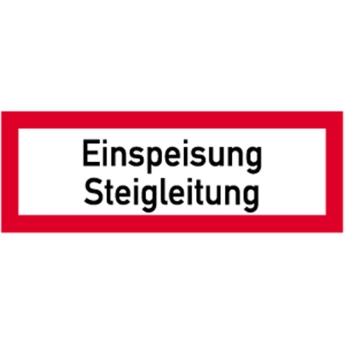 Schild einspeisung - schild,