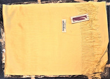 Kaschmir-Schal 1; gelb; 70x180