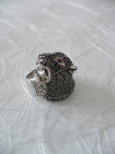 Silber ring - -,