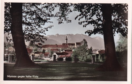 Postkarte murnau gegen - postkarte, hohe