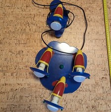 Kinderzimmer Lampe Und Wandlampe Kinder Blau Rot Mit Birnen Felix 