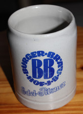 Bierkrug BÜRGERBRÄU HOF 0,5 Liter Steinkrug Steingut Steinzeug EDEL-PILSNER